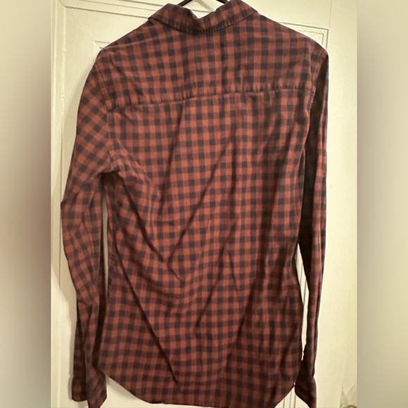 Topman Plaid Shirt - Maroon and Navy - Picture 3 of 3